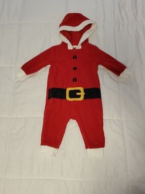 Carter's Fleece Baby Santa Romper